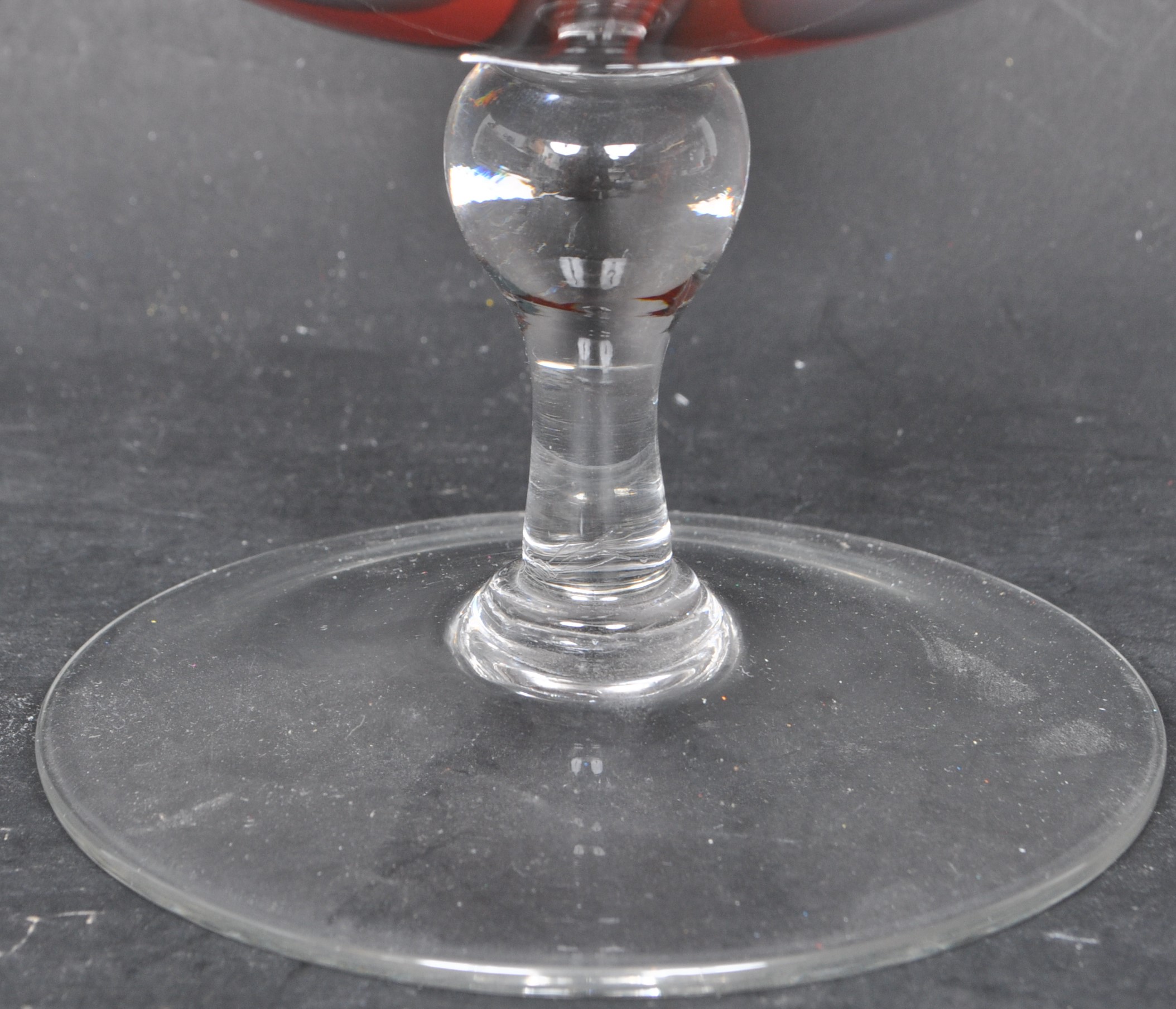 LARGE EMPOLI GLASS BRANDY SNIFTER VASE - Image 5 of 6