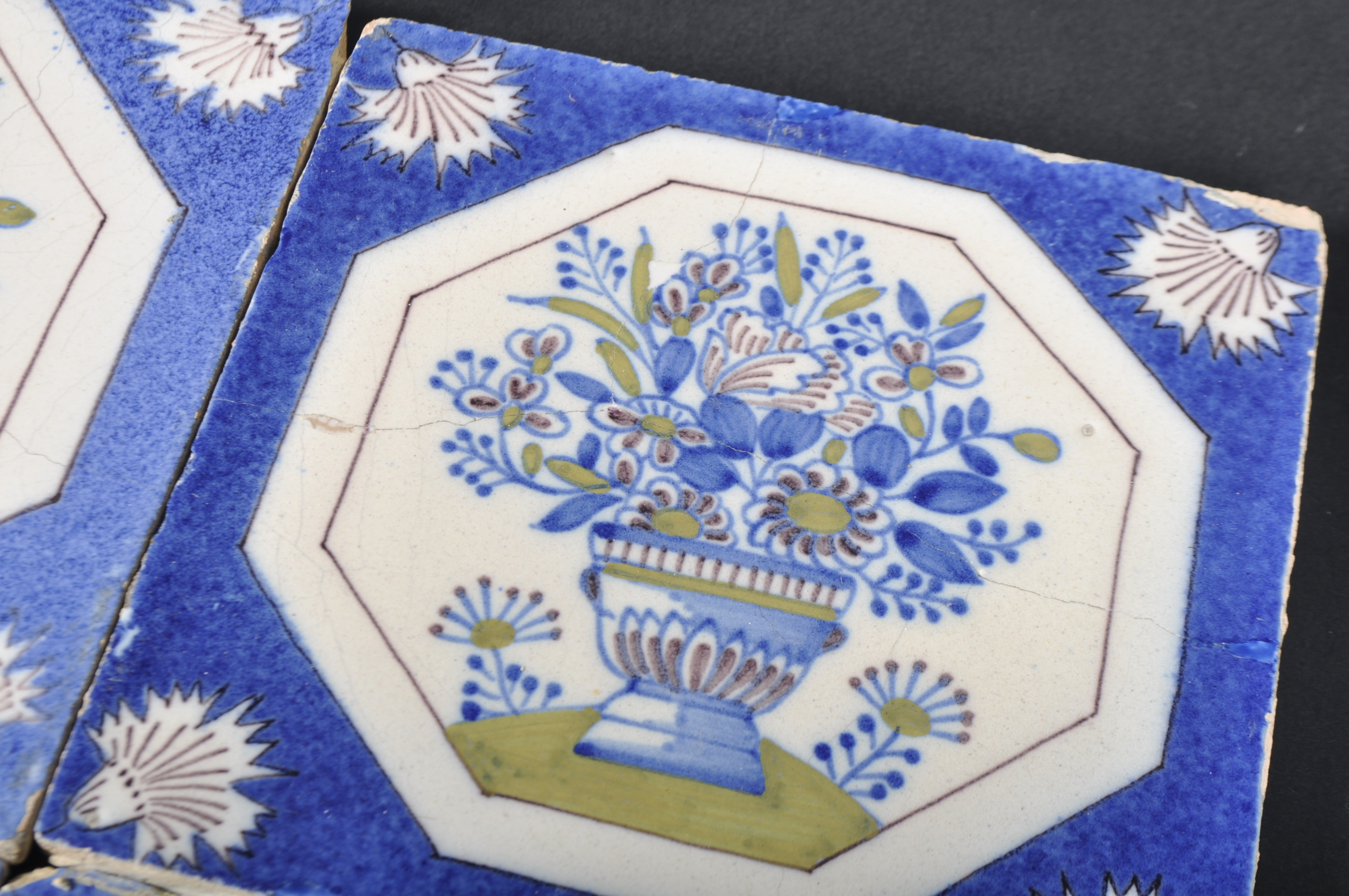 MATCHING SET OF EIGHT 18TH CENTURY BRISTOL DELFT TILES - Image 4 of 7