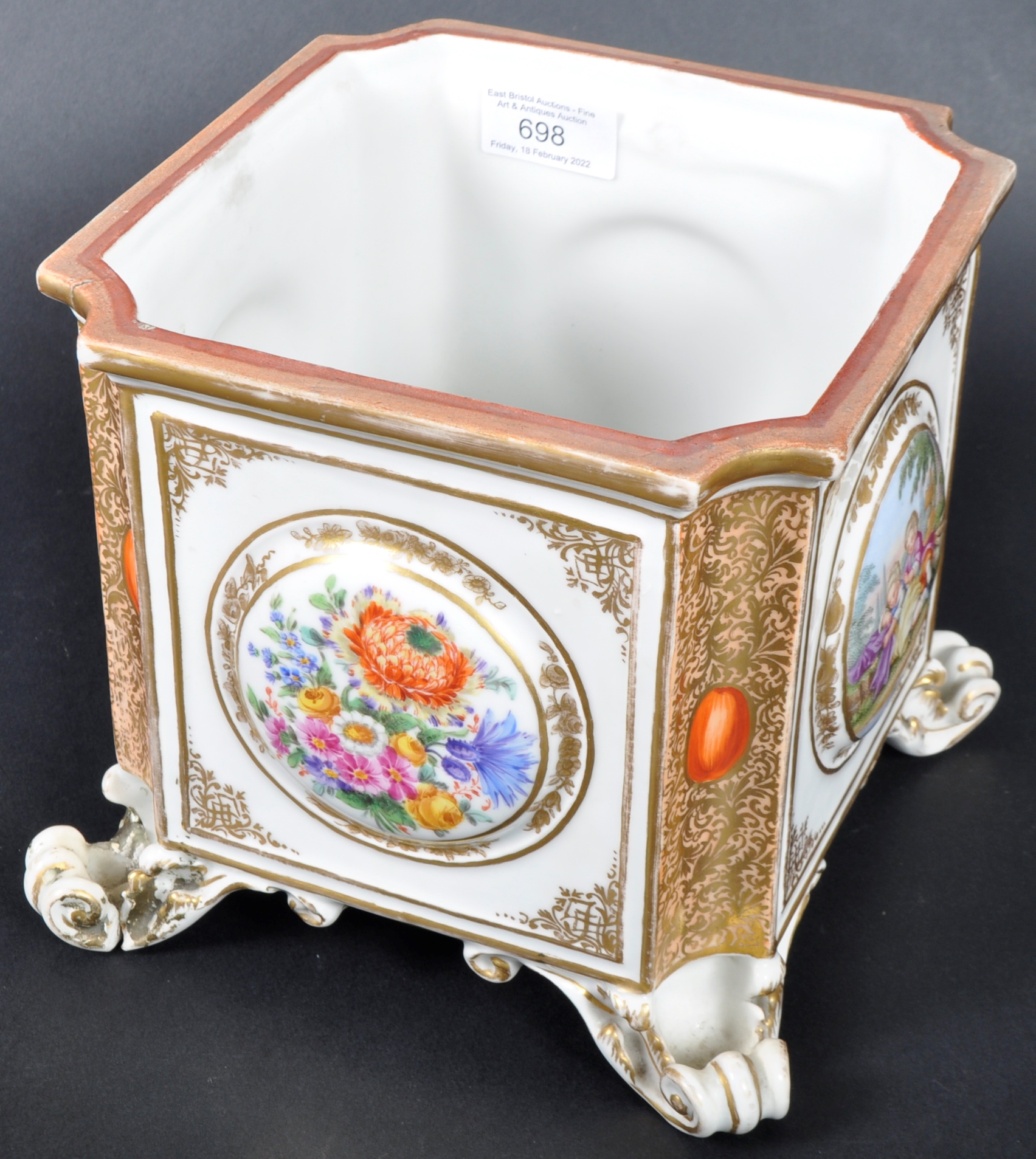 19TH CENTURY MEISSEN PORCELAIN PLANTER - Image 2 of 14