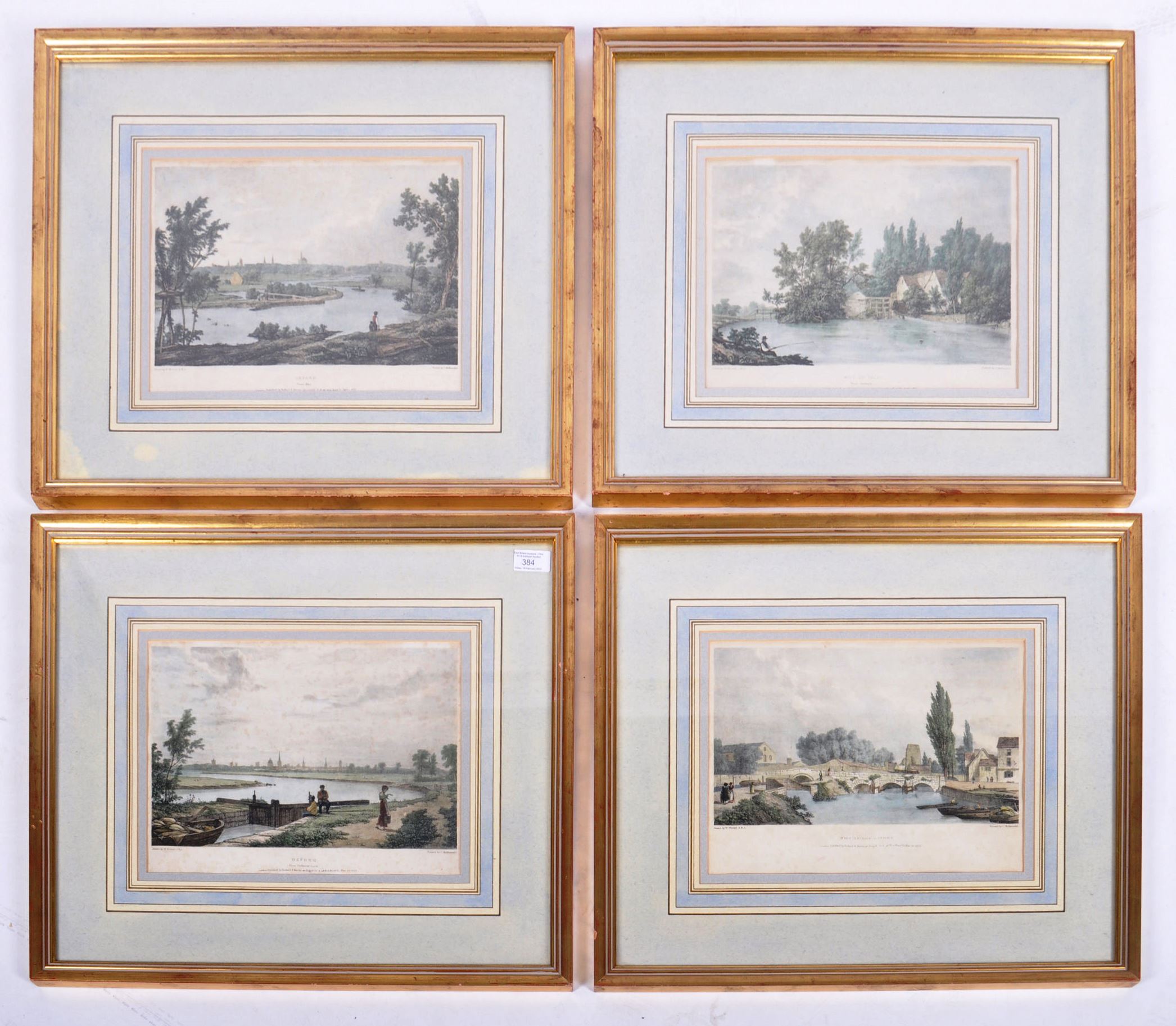 AFTER WESTALL - SET OF FOUR HAND COLOURED ETCHINGS