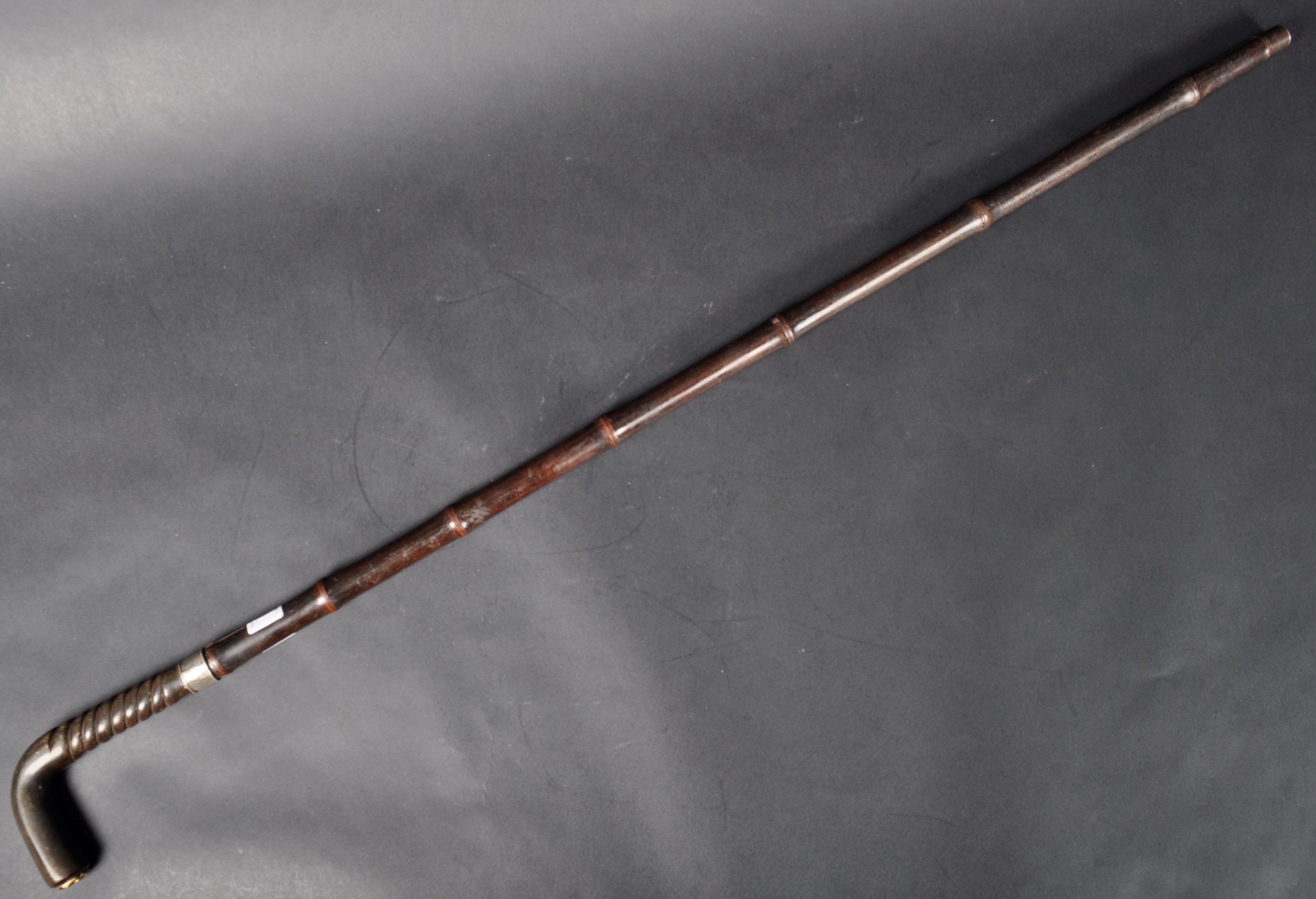 19TH CENTURY SILVER COLLARED SWORD STICK - Image 2 of 8