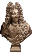 19TH CENTURY FRENCH BUST OF KING LOUIS XIV