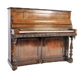 19TH CENTURY ROSEWOOD UPRIGHT PIANO