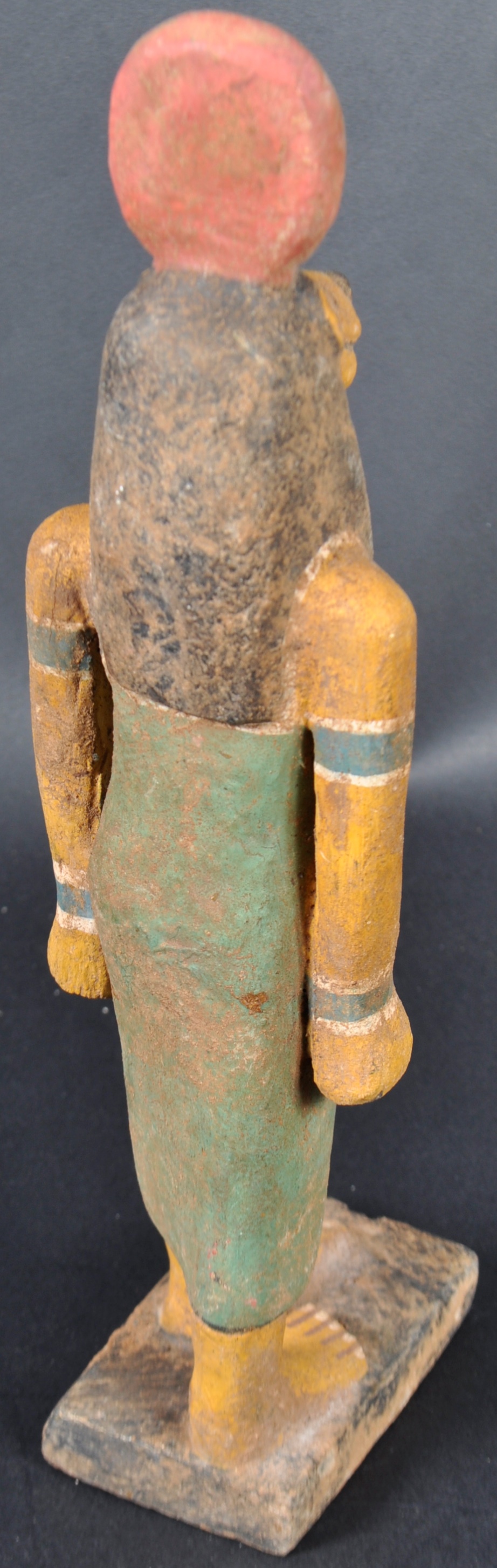 BELIEVED ANCIENT EGYPTIAN HAND CARVED LIGHT WOOD FIGURINE - Image 6 of 7