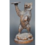 19TH CENTURY GERMAN BLACK FOREST CARVED BEAR FIGURINE