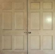 LARGE PAIR OF LARGE 19TH CENTURY WOODEN DOORS
