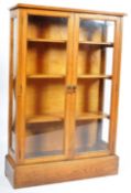 19TH CENTURY VICTORIAN OAK GLAZED BOOKCASE CABINET