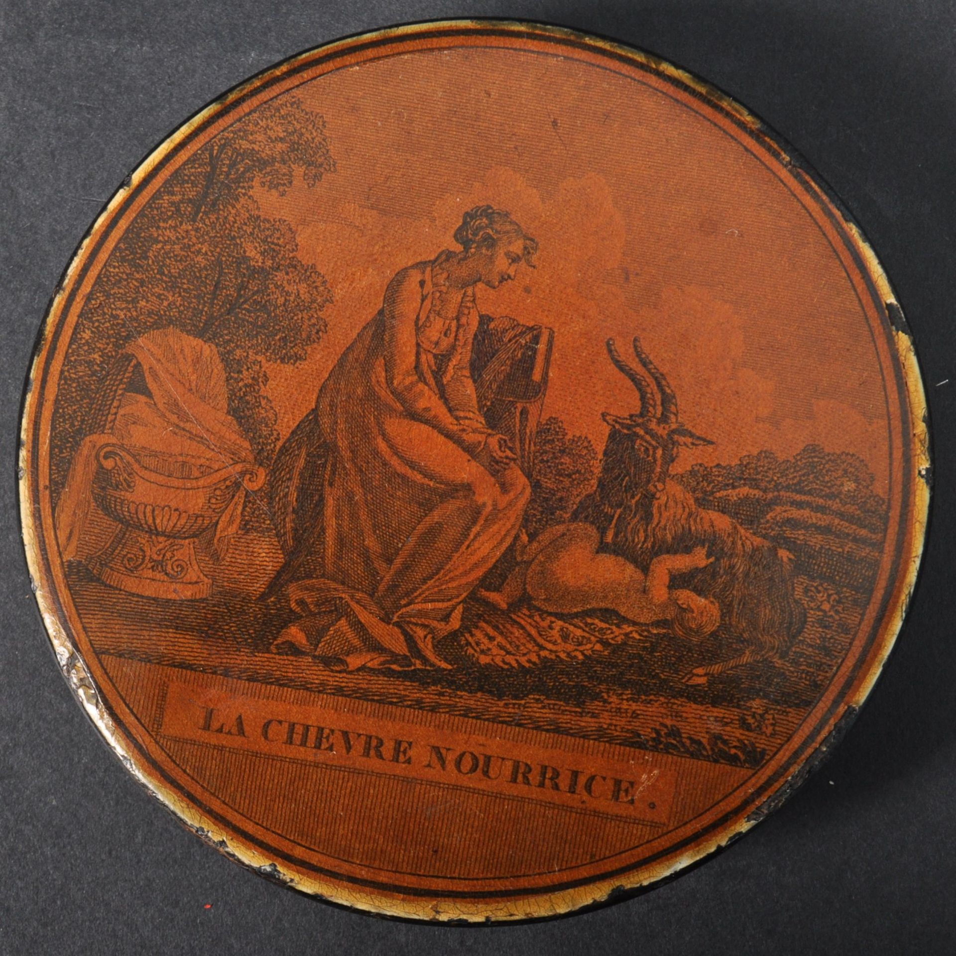 19TH CENTURY VICTORIAN PAPER MACHE SNUFF BOX - Bild 3 aus 6