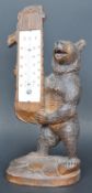 19TH CENTURY GERMAN BLACK FOREST BEAR THERMOMETER