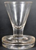 18TH CENTURY GEORGE III FLANGE FOOTED FIRING GLASS