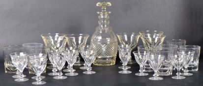 SUITE OF ANTIQUE GLASS DATING FROM THE 19TH CENTURY