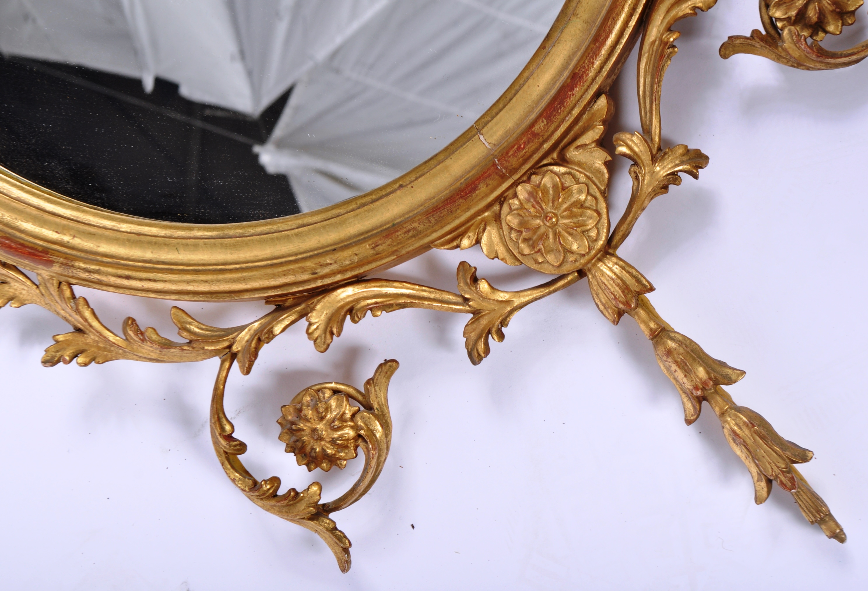 19TH CENTURY VICTORIAN GILTWOOD HANGING MIRROR - Image 5 of 7