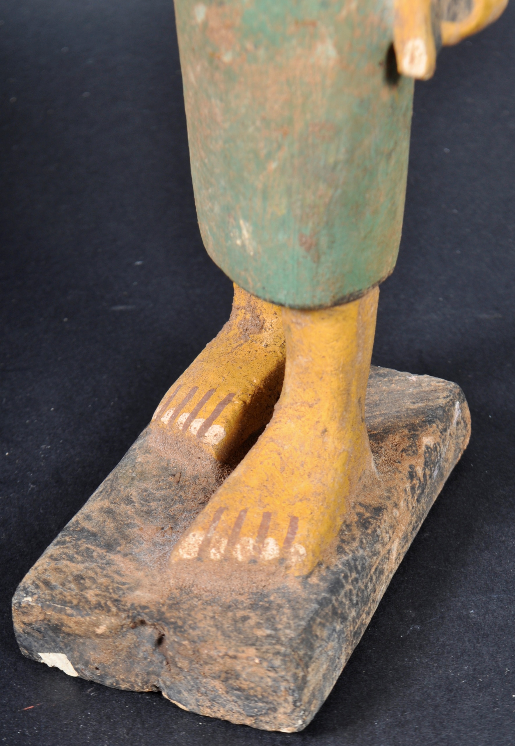 BELIEVED ANCIENT EGYPTIAN HAND CARVED LIGHT WOOD FIGURINE - Image 5 of 7