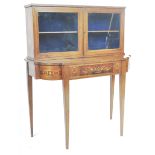 19TH CENTURY ITALIAN MAHOGANY AND INLAID BONHEUR DE JOUR