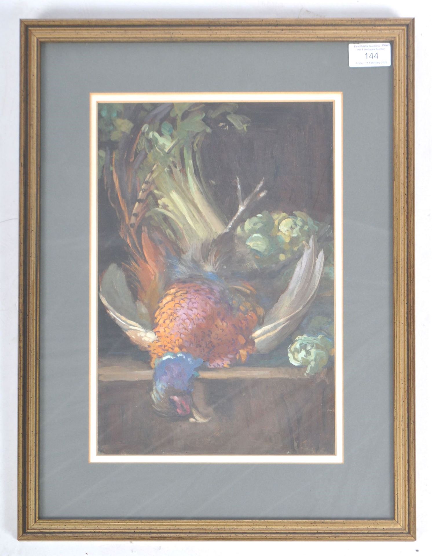 ENGLISH OIL PAINTING STILL LIFE DEPICTING A GAME BIRD