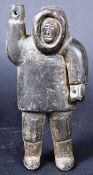 SCHOOL OF AKEEASKTASHUK - CARVED INUIT ART SOAPSTONE FIGURE