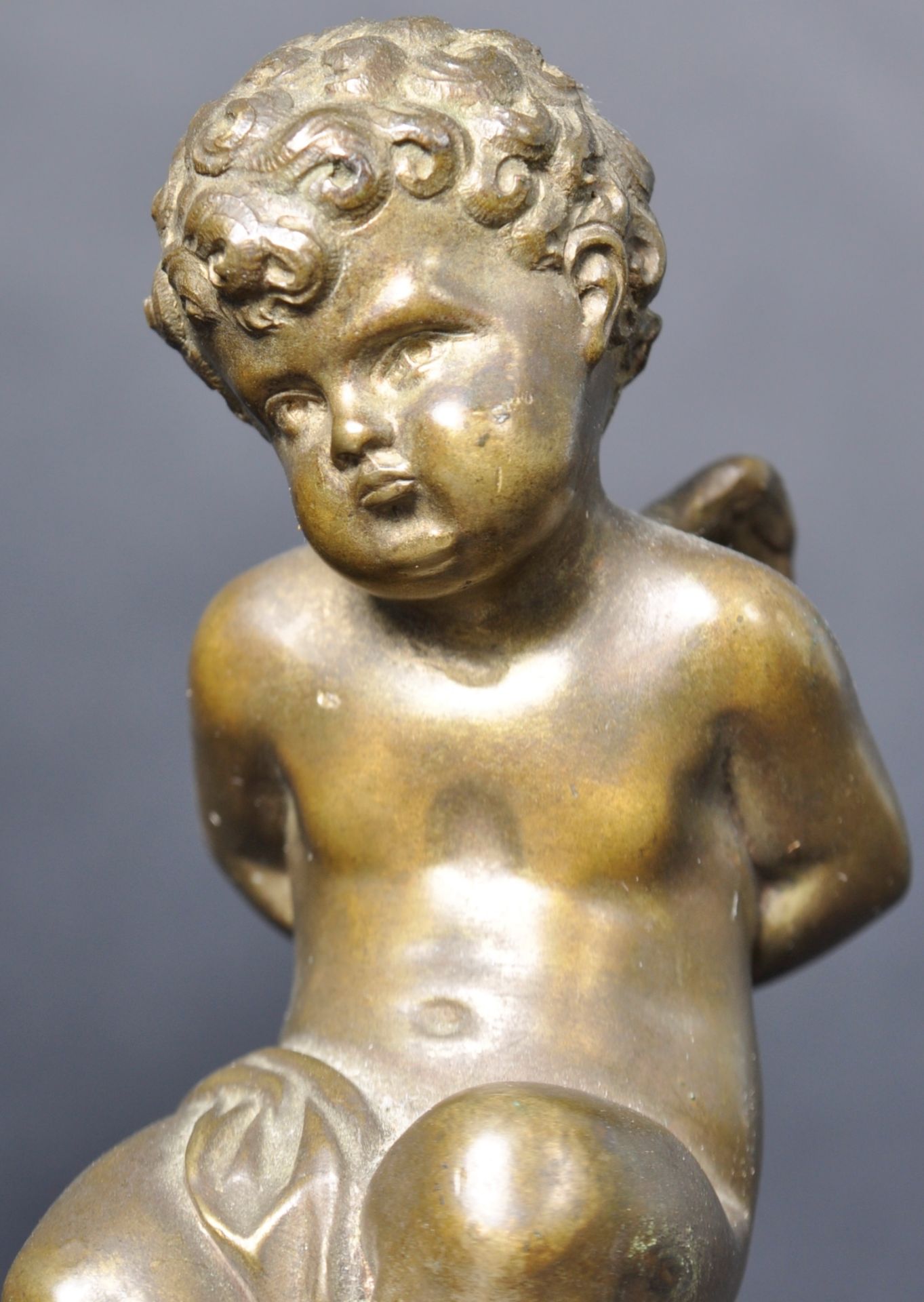 LOUIS KLEY - (1833-1911) - CUPID BOUND - BRONZE FIGURINE - Bild 3 aus 7