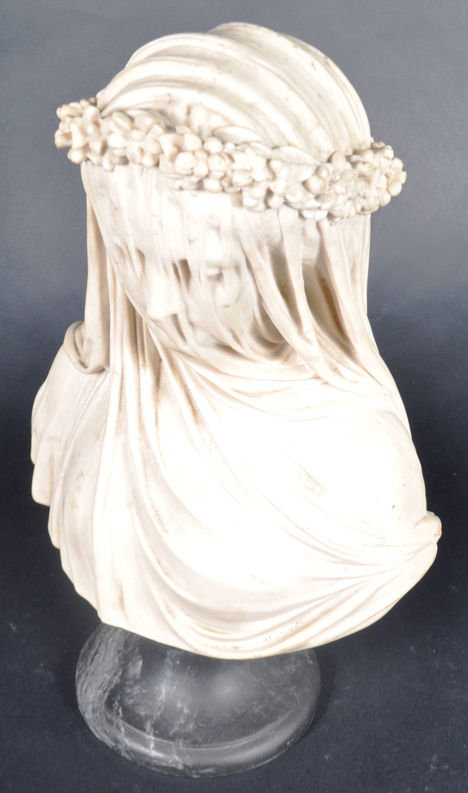 AFTER RAPHAELLE MONTI - THE VEILED VIRGIN - 20TH CENTURY BUST - Image 2 of 8