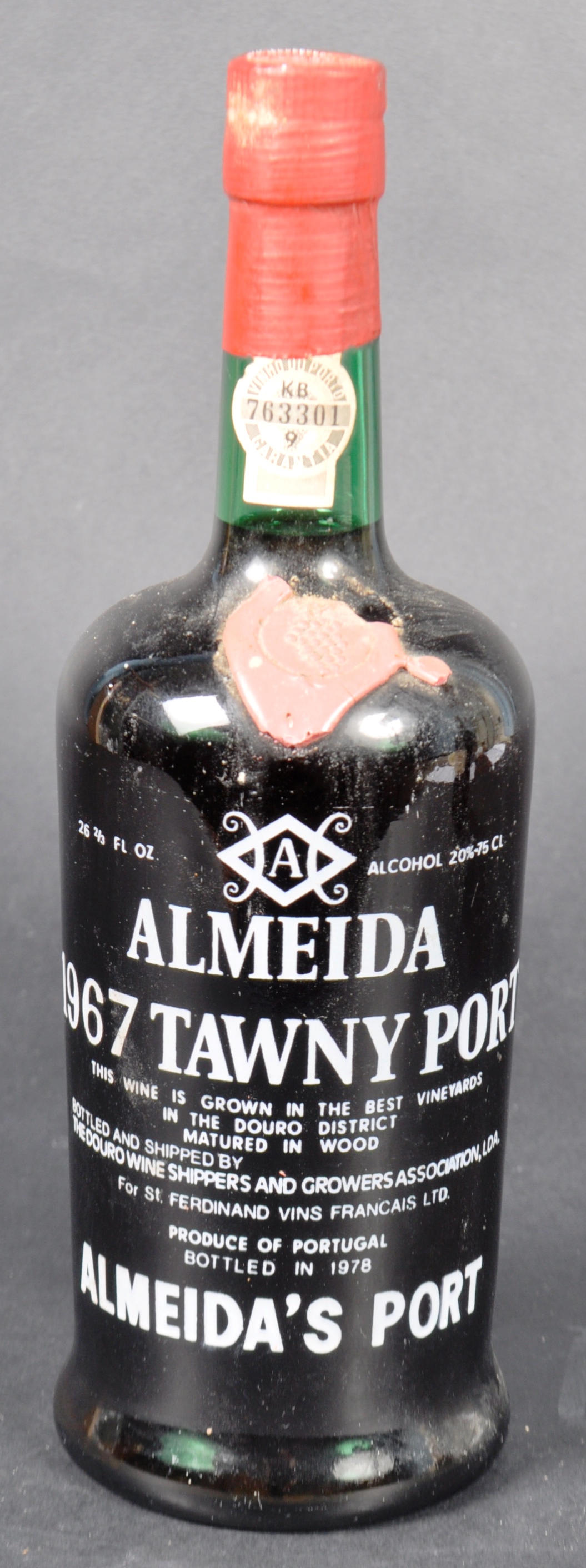 ONE 750ML / 75CL BOTTLE OF ALMEIDA 1967 TAWNY PORT