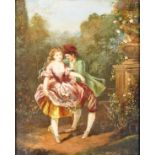 19TH CENTURY ITALIAN OIL ON CANVAS ROMANTIC PAINTING