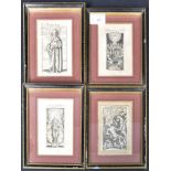 SELECTION OF 17TH CENTURY RELIGIOUS WOODBLOCK PRINTS