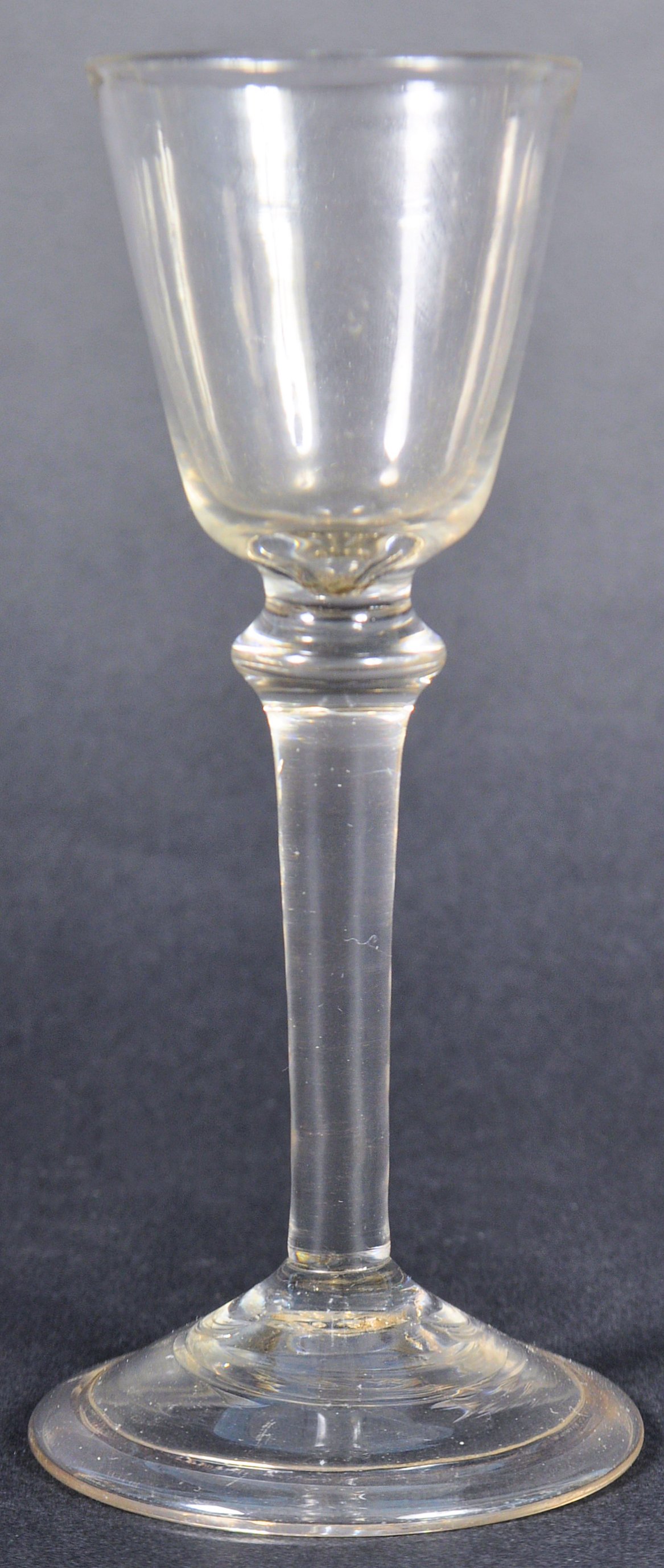 18TH CENTURY GEORGE III BALIUSTROID WINE GLASS