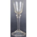 18TH CENTURY GEORGE III BALIUSTROID WINE GLASS