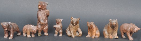 COLLECTION OF 19TH CENTURY BLACK FOREST BEARS