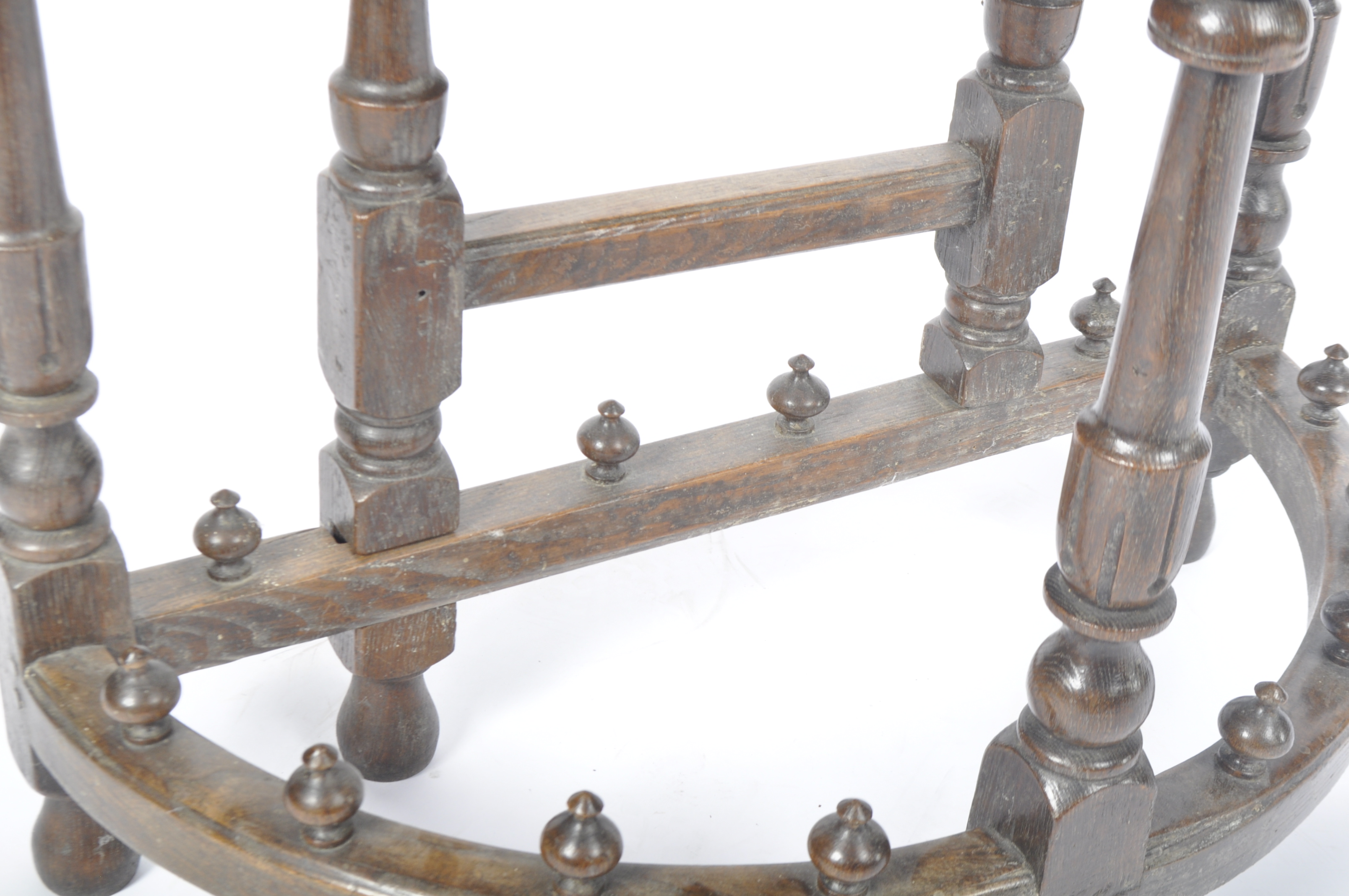 17TH CENTURY OAK ECCLESIASTICAL CREDENCE GATELEG TABLE - Image 7 of 7