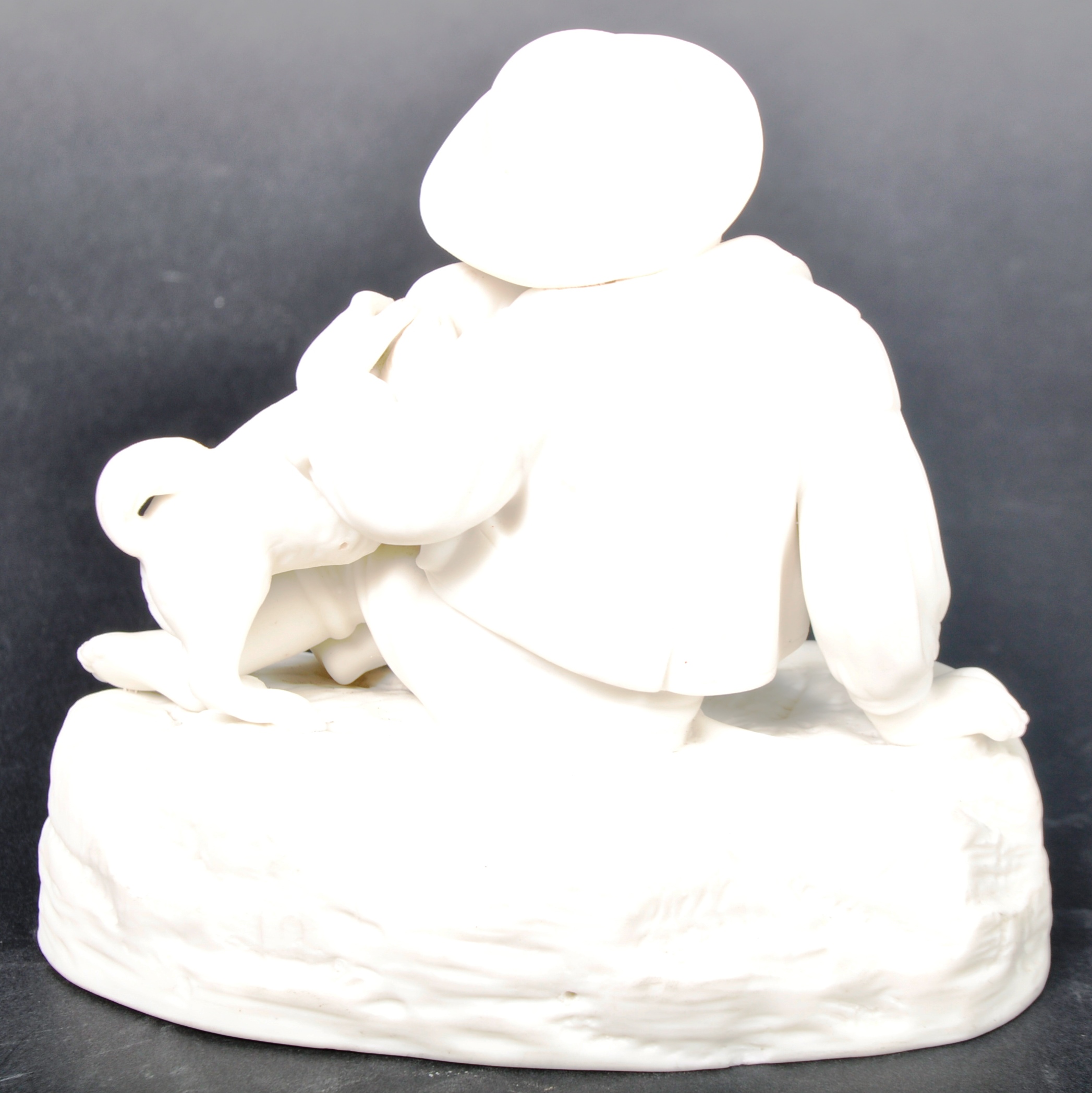 19TH CENTURY PARIAN WARE GROUP OF BOY AND DOG - Image 5 of 6