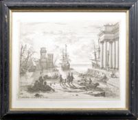 17TH CENTURY ETCHING BY CLAUDE LORRAIN