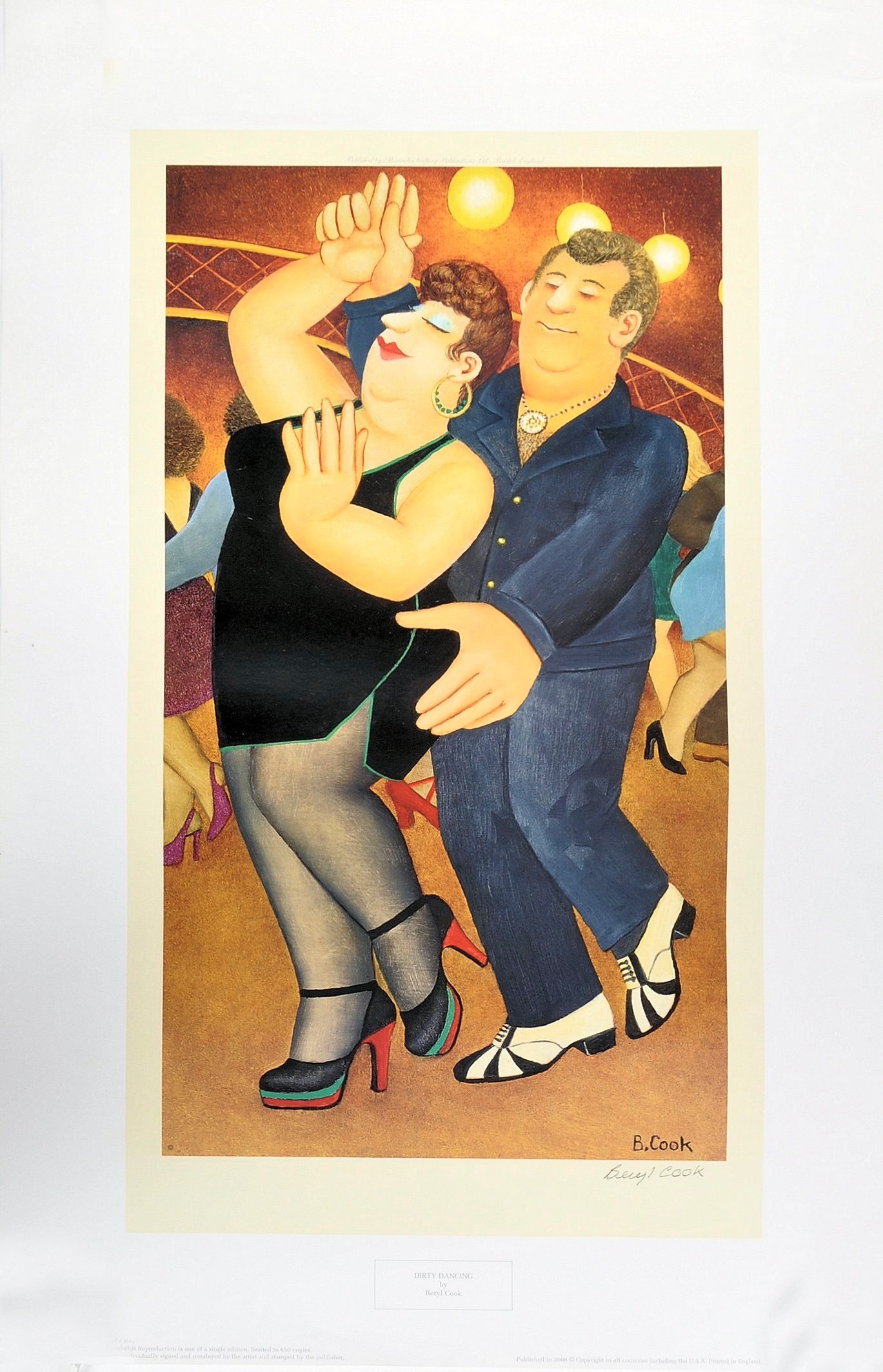 BERYL COOK (1926-2008) - DIRTY DANCING - SIGNED PRINT