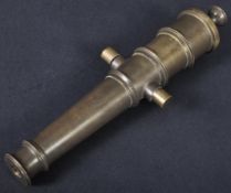 19TH CENTURY BRONZE DESKTOP MODEL CANNON