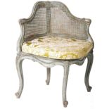 19TH CENTURY FRENCH BERGERE CORNER CHAIR