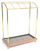 EDWARDIAN BRASS UMBRELLA STICK STAND