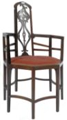 19TH CENTURY ARTS & CRAFTS LIBERTY MANNER CHAIR