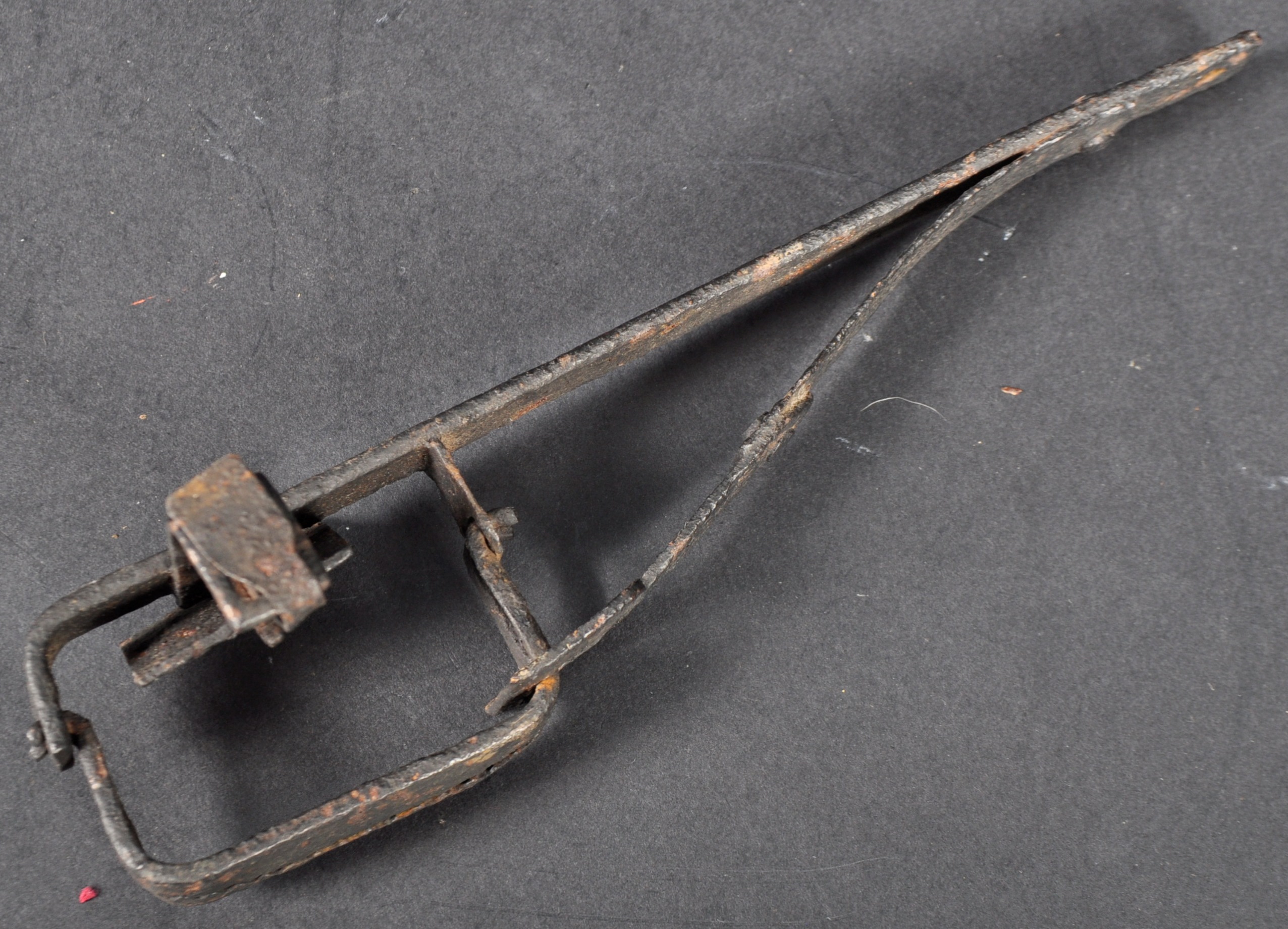 18TH CENTURY APPRENTICE PIECE BLACKSMITH HATCHET AND GAME TRAP - Image 4 of 6
