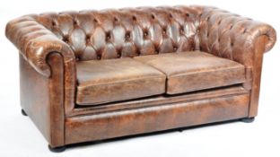 CONTEMPORARY CHESTERFIELD TWO SEATER SOFA SETTEE