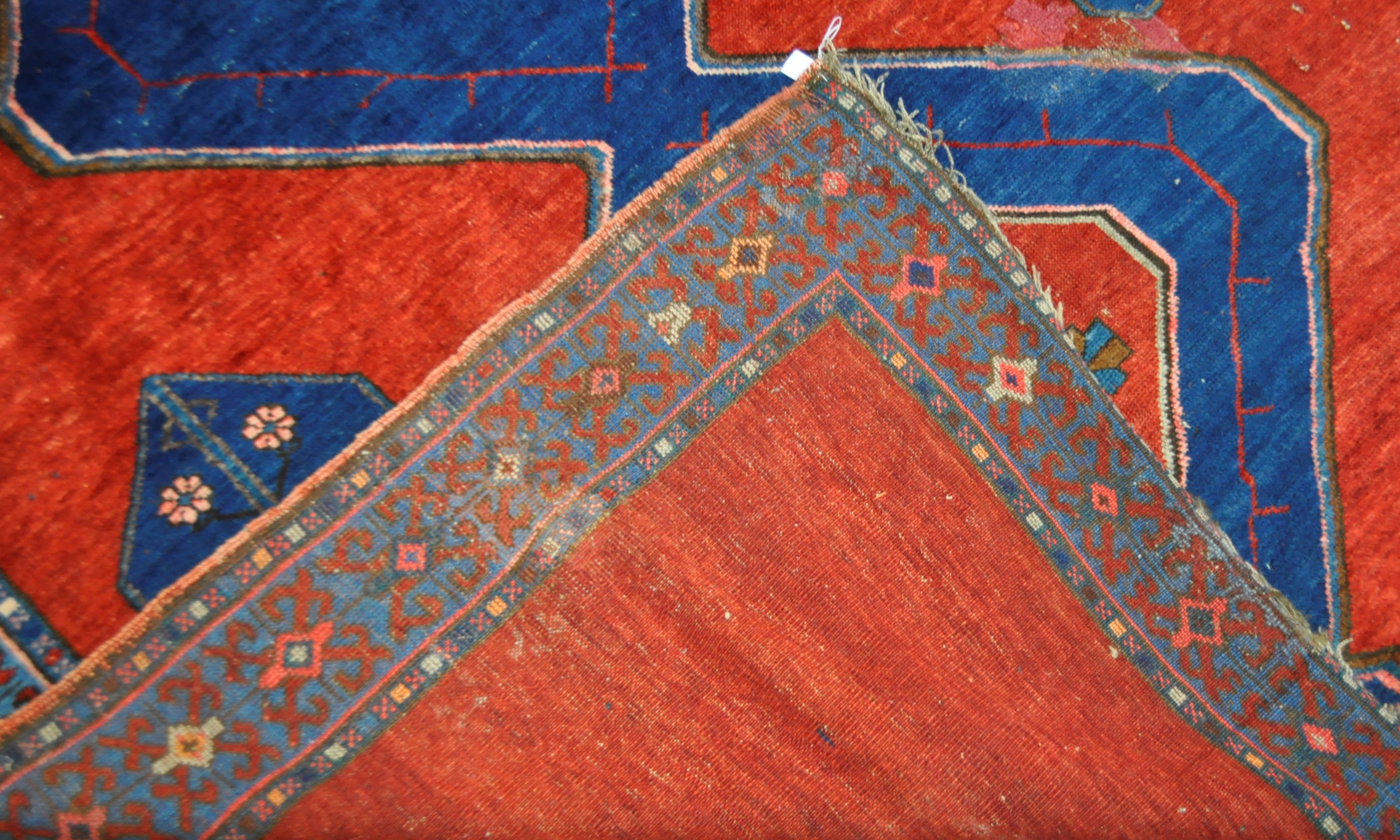 19TH CENTURY PERSIAN KAZAK WOOL CARPET RUG - Image 2 of 7