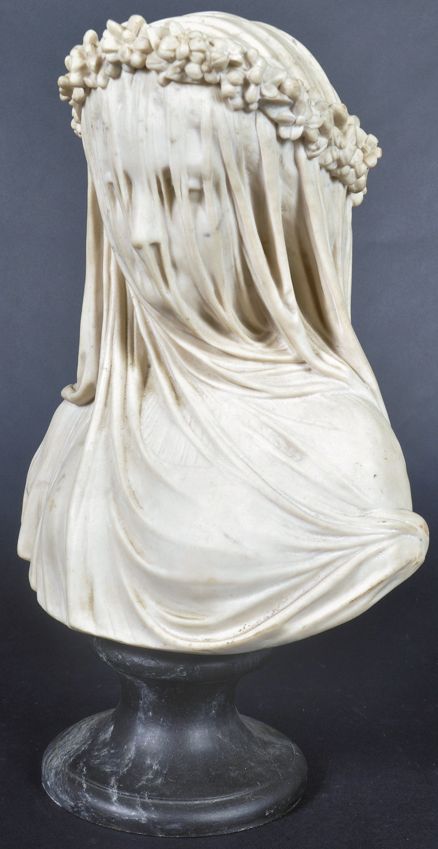 AFTER RAPHAELLE MONTI - THE VEILED VIRGIN - 20TH CENTURY BUST