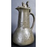 KAYSERZINN - EARLY 20TH CENTURY ART NOUVEAU PEWTER JUG