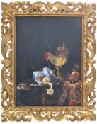 AFTER WILLEM KALF - STILL LIFE WITH A NAUTILUS CUP OIL ON CANVAS