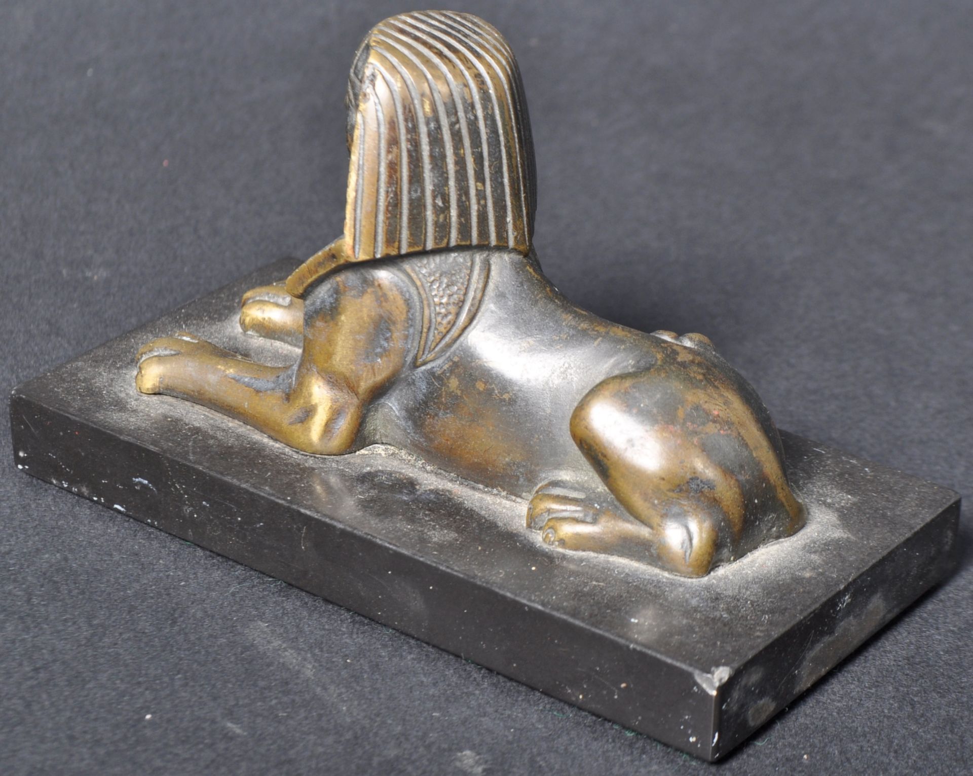 19TH CENTURY FRENCH BRONZE EGYPTIAN SPHINX - Image 4 of 5