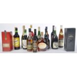 SELECTION OF ASSORTED BOTTLED WINE, PORT, BRANDY, SHERRY & LIQUORS