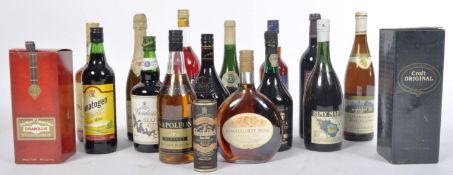 SELECTION OF ASSORTED BOTTLED WINE, PORT, BRANDY, SHERRY & LIQUORS