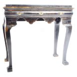 18TH CENTURY CARVED STAINED OAK HALL / CONSOLE TABLE