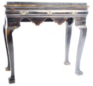 18TH CENTURY CARVED STAINED OAK HALL / CONSOLE TABLE