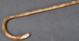 EARLY 20TH CENTURY HALLMARKED 9CT GOLD WALKING STICK CANE