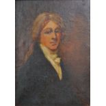 19TH CENTURY OIL ON CANVAS PAINTING PORTRAIT OF TURNER