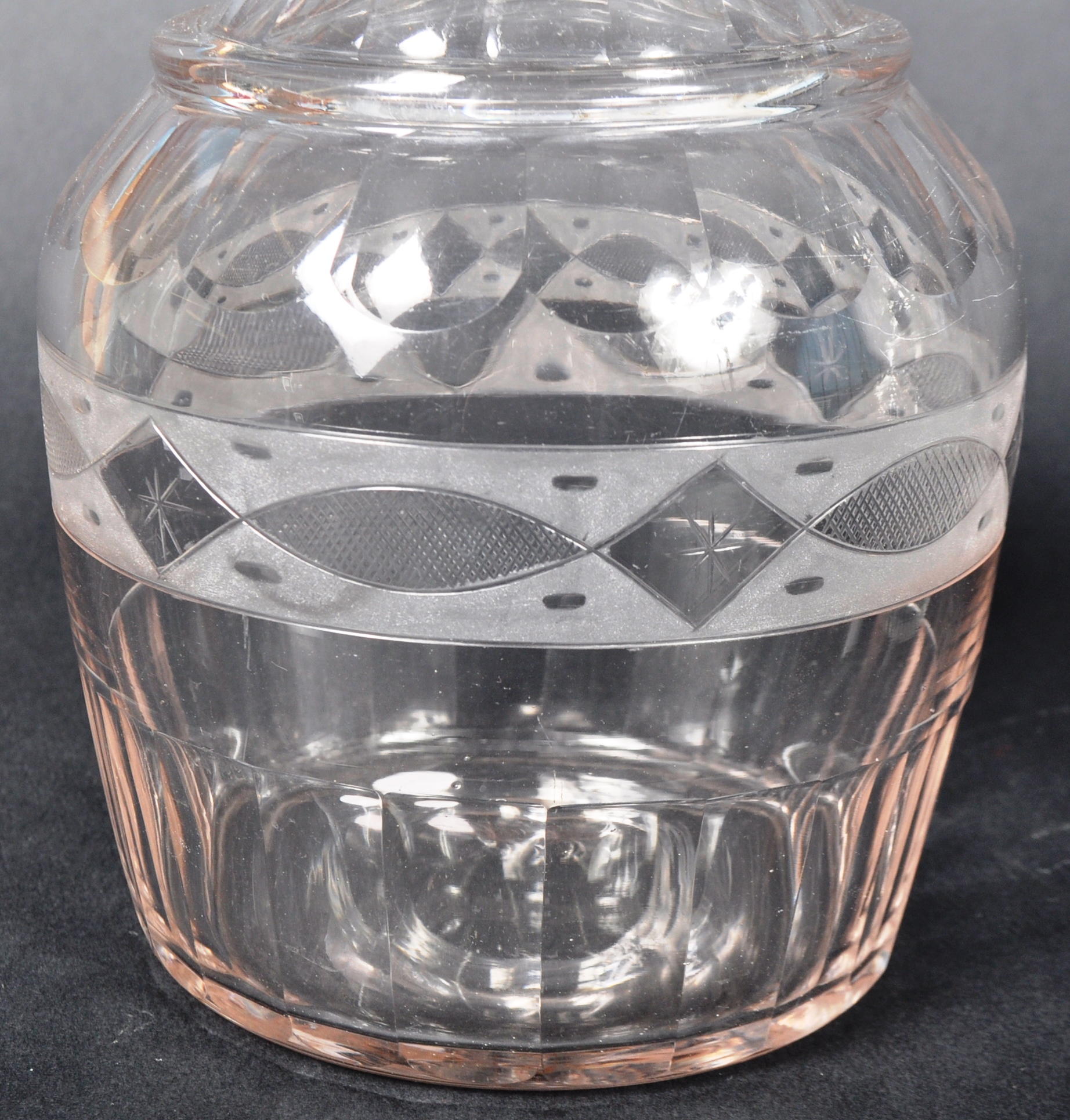 TWO 19TH CENTURY HAND BLOWN PRUSSIAN MANNER DECANTERS - Image 5 of 8